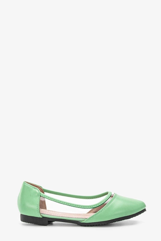 Zaļie puscaurspīdīgi Juva baleta plakti