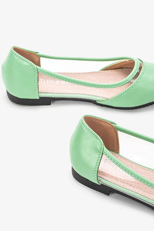 Zaļie puscaurspīdīgi Juva baleta plakti