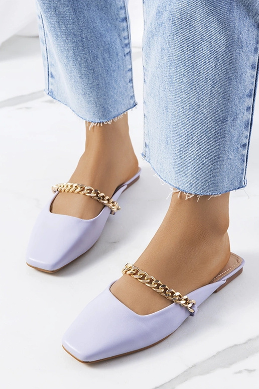 Violetas elegantas Baras flip-flops