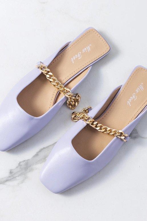 Violetas elegantas Baras flip-flops