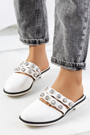 Baltas radžotas flip-flops Asselt