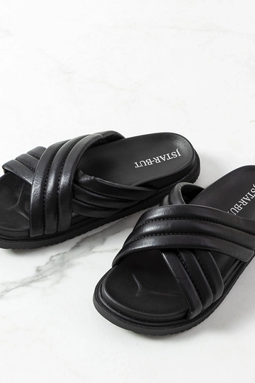 Melnas Daintree platformas flip-Flops 2