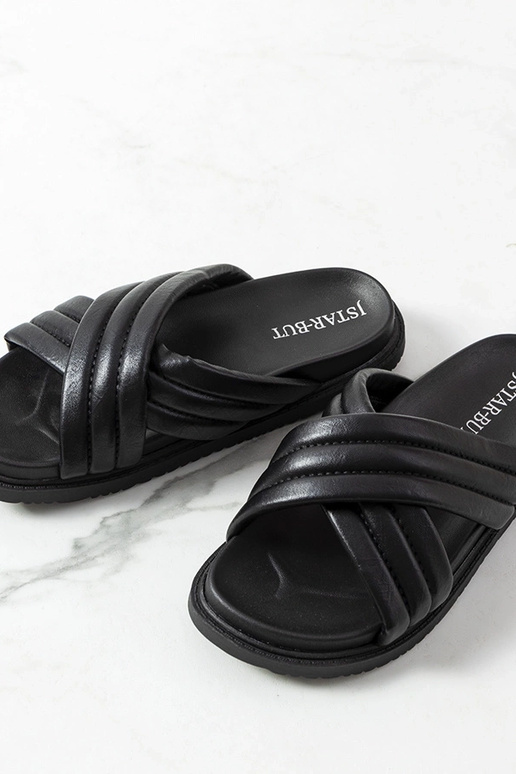 Melnas Daintree platformas flip-Flops