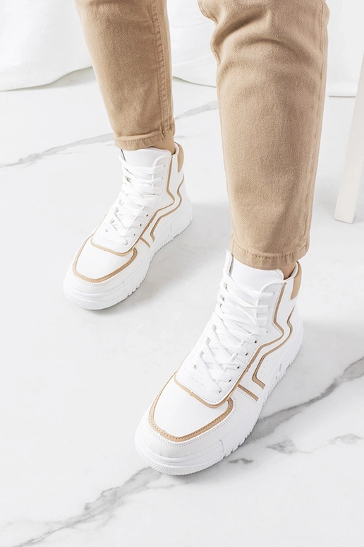 Baltas Roseda kediņas ar augstu augšdaļu