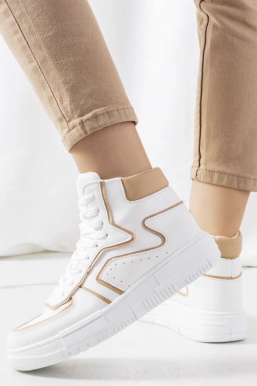 Baltas Roseda kediņas ar augstu augšdaļu