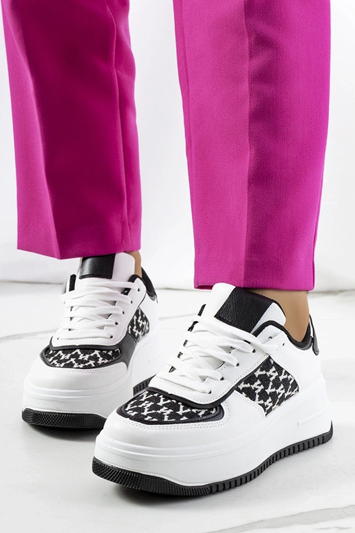 Baltas čības ar augstu zoli Valpara