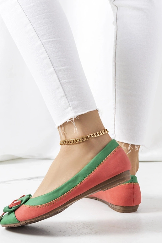 Zaļie Eske Bow Ballet Flats