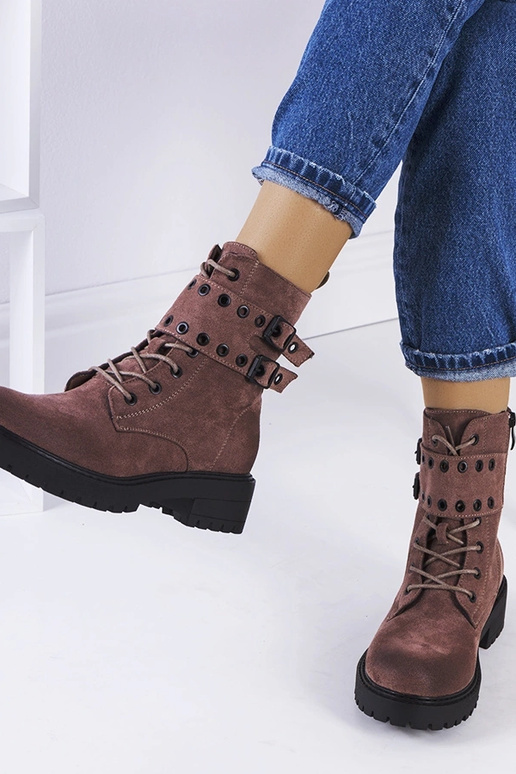 Brūni pārgājienu apavi, „Fallkirk" Brūni pārgājienu apavi, „Fallkirk"