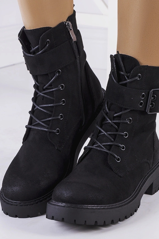 Melni Tarrin šņorzābaki sieviešu...