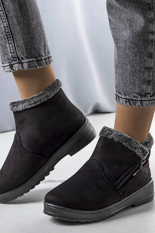 Melni izolēti sniega zābaki ar...