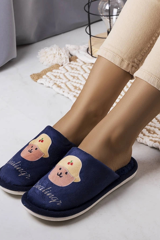 Tumši zilas mīkstās čības Diaalings