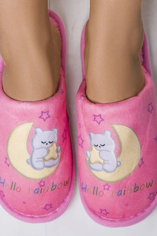 Varavīksnes mēness rozā mīkstās čības