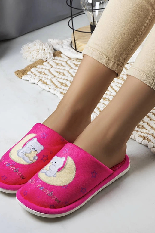 Neona rozā mīkstas varavīksnes mēness...