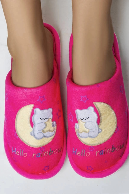 Neona rozā mīkstas varavīksnes mēness...