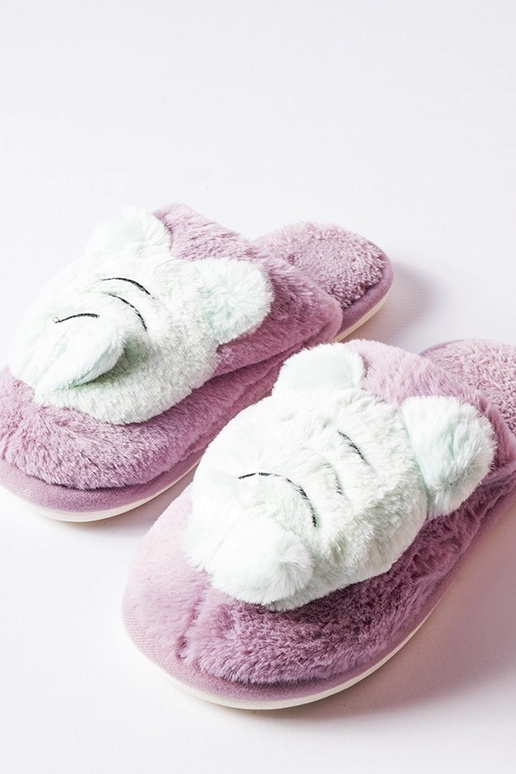 Bišu violetas un zaļas mīkstas čības