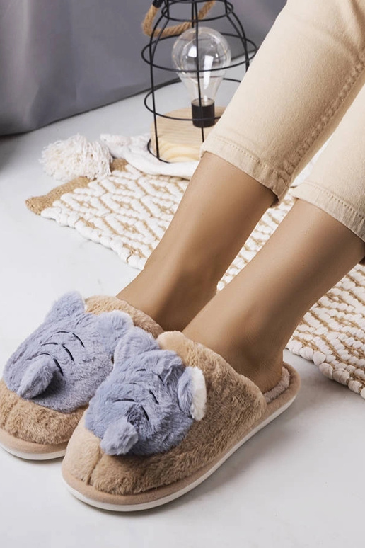 Bēšas un pelēkas mīkstas Bee čības