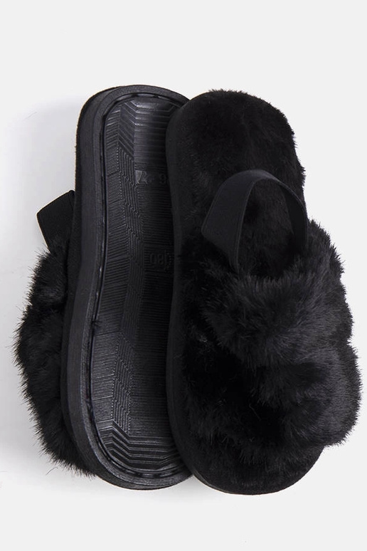 Leilanas melnās elastīgās čības