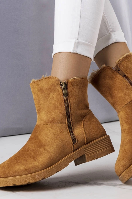 Brūni siltināti zābaki Salona