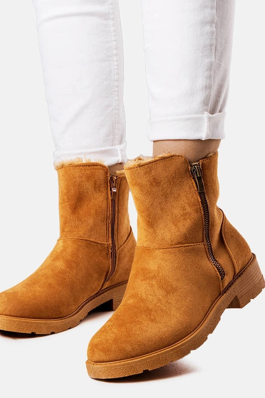 Brūni siltināti zābaki Salona