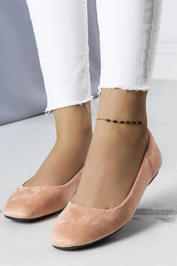 Jules Pink Eco-Suede balerīnas