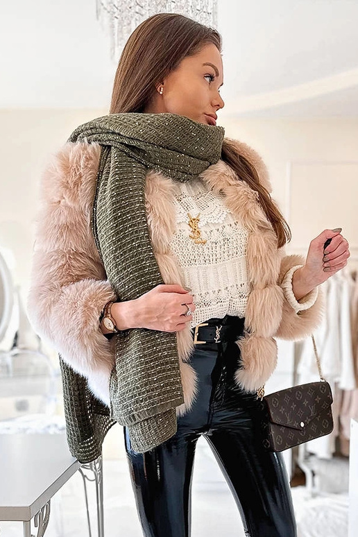 Khalil zaļa punktveida šalle