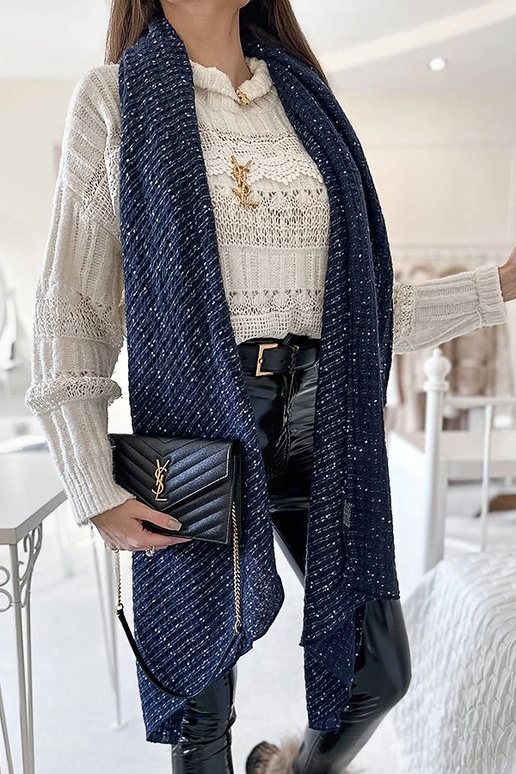 Khalil tumši zila punktveida šalle