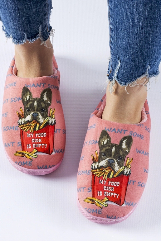 Tumši rozā, mīkstas frī čības