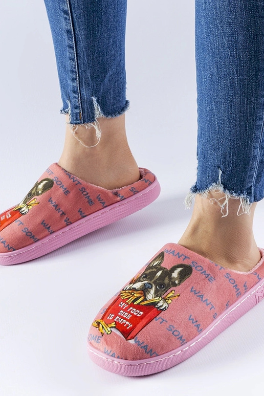 Tumši rozā, mīkstas frī čības