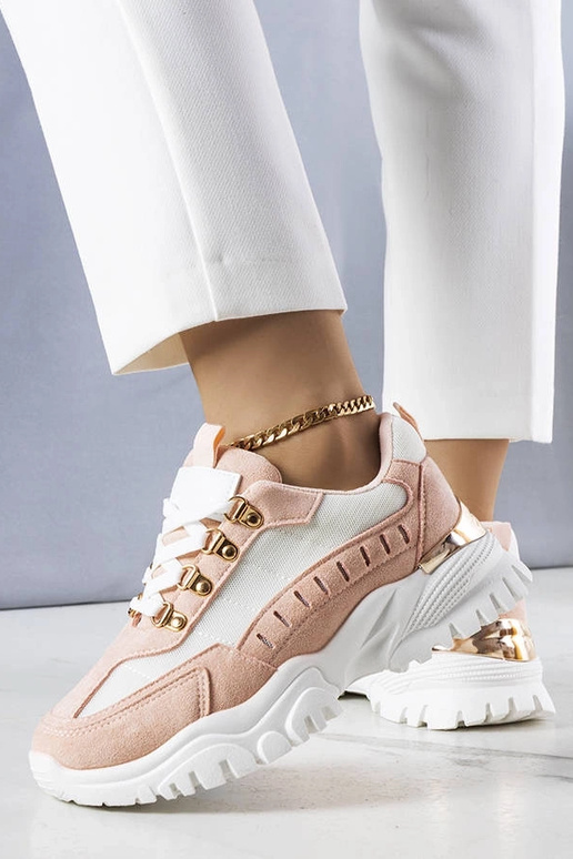 Mindy's baltās un rozā kedas