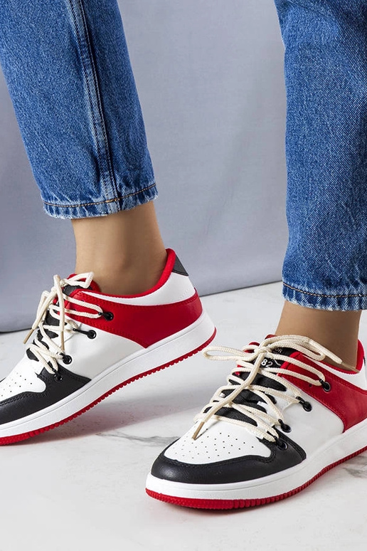 Melni-sarkani retro sporta apavi,...