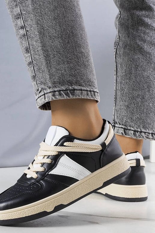 Melnas sieviešu kedas Marcella