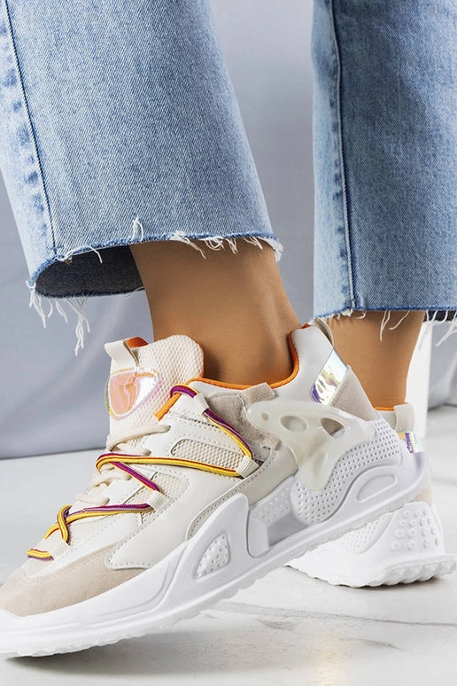 Traci bēšas jaukta materiāla kedas