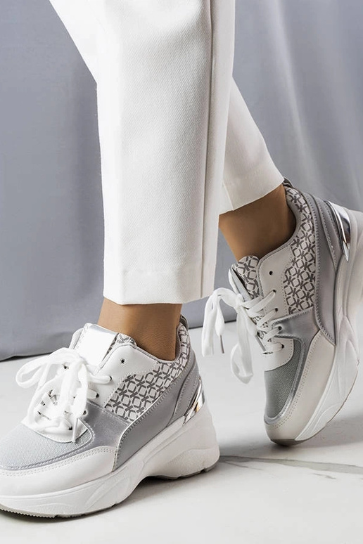 Pelēki sporta apavi ar monogrammu,...