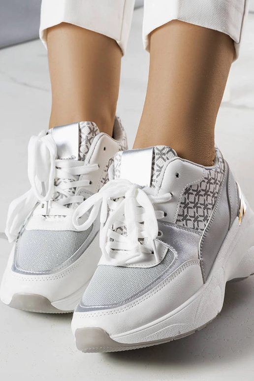 Pelēki sporta apavi ar monogrammu,...