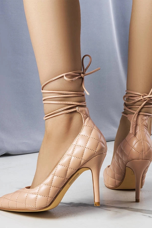 Rosie Pink stepēti mežģīņu papēži