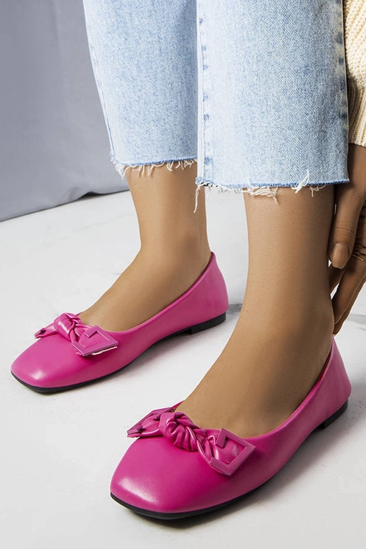 Rozā Tabitha Bow Ballet Flats