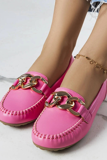 Rozā loafers ar ķēdīti Norma 2