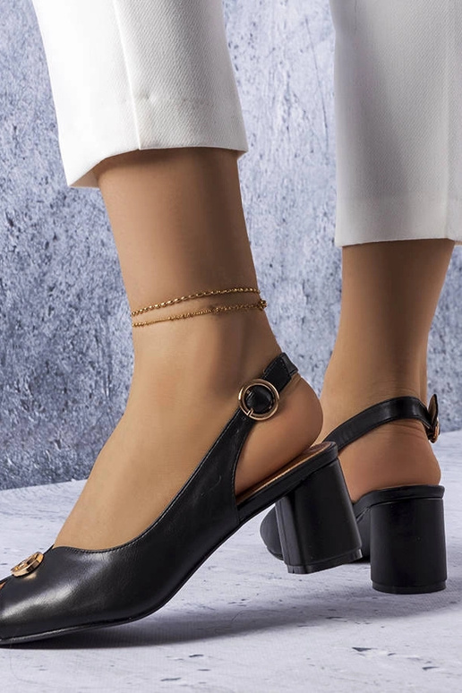 Melnas elegantas Grimard sandales