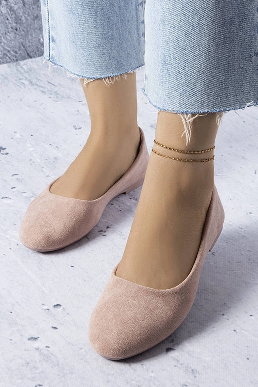 Rozā balerīnas ar ādas iekšzoli...