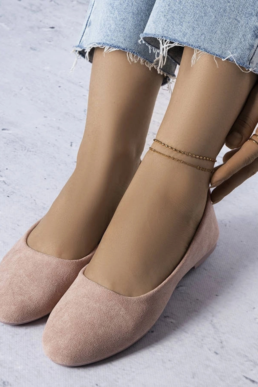 Rozā balerīnas ar ādas iekšzoli...