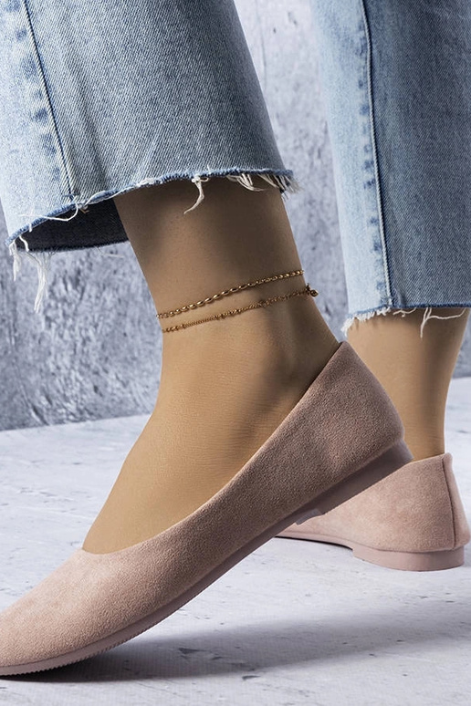 Rozā balerīnas ar ādas iekšzoli...