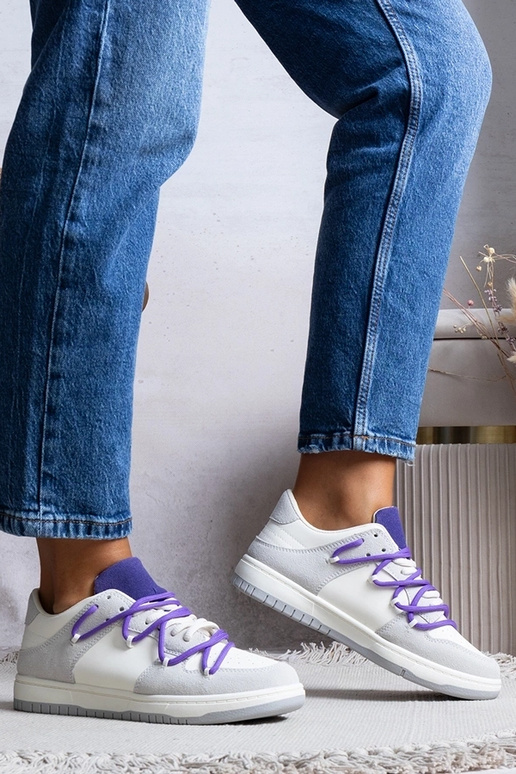 Pelēkas kedas sieviešu kedas violetas...