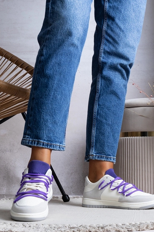 Pelēkas kedas sieviešu kedas violetas...