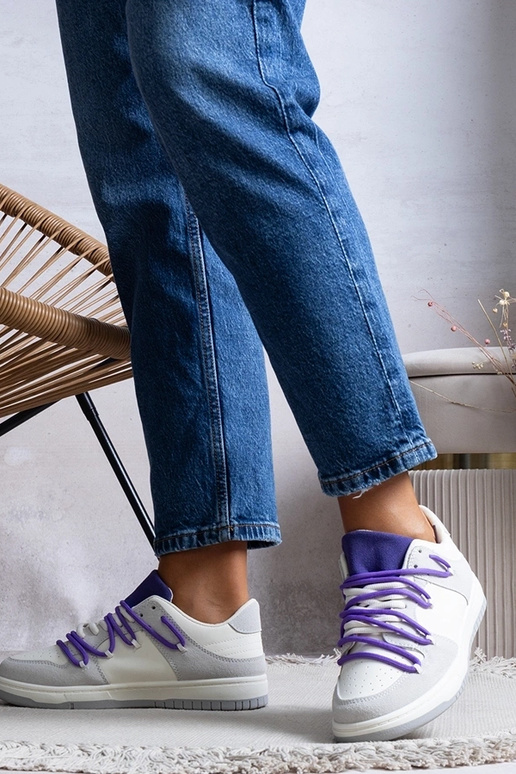 Pelēkas kedas sieviešu kedas violetas...