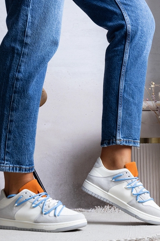 Pelēkas sieviešu kedas zilas mežģīnes...