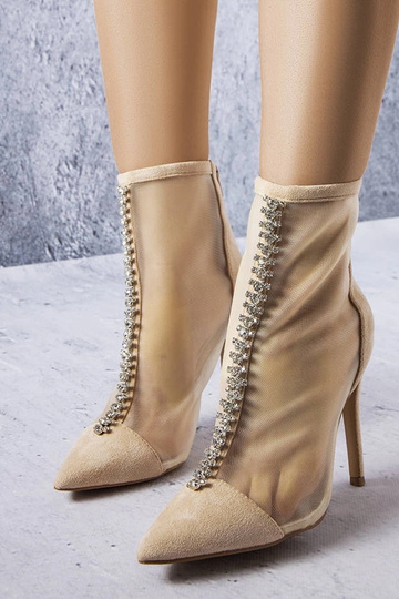 Smilšu krāsas zābaciņas ar...