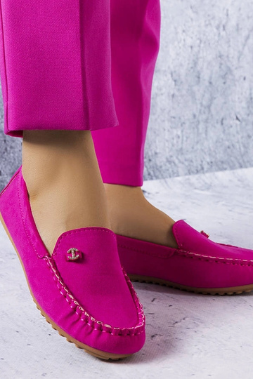 Rozā loafers ar ādas...