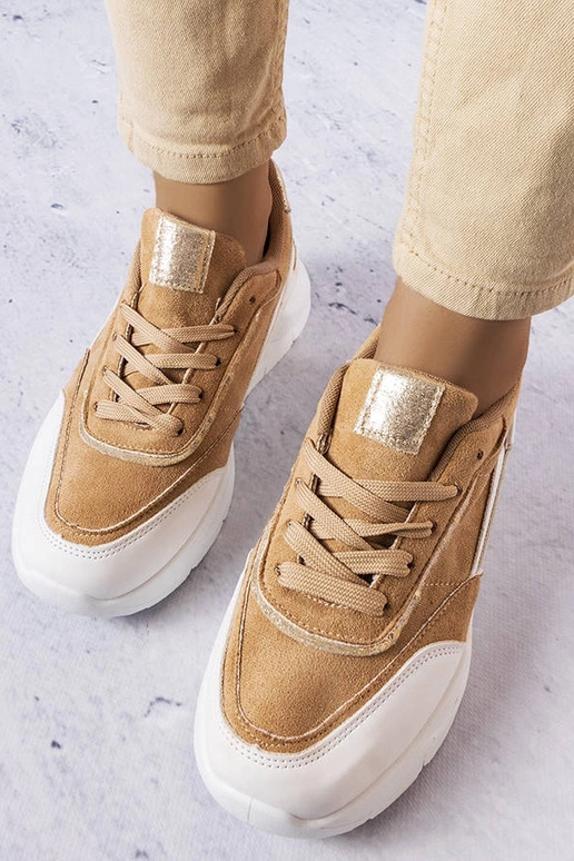 Smilšu krāsas mākslīgās zamšādas...