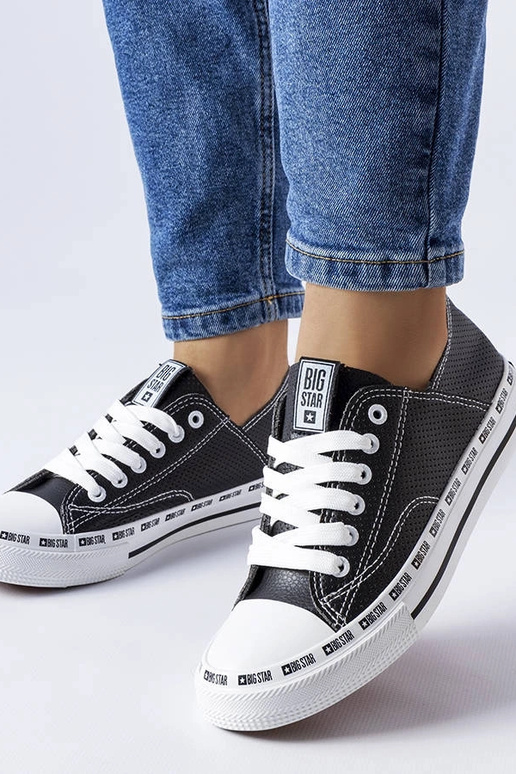 Melnas ažūra kedas Big Star FF274023