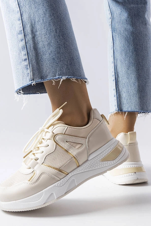 Bēšas jaukta materiāla kedas Caya